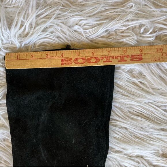 BCBG 💫black suede boots with wedge heel💫sz38 - Picture 8 of 8